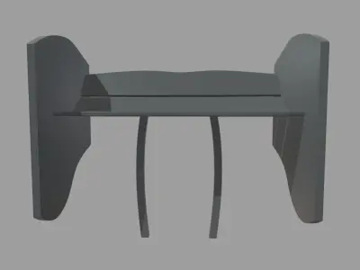 Car Spoiler 019 Low-poly 3D model