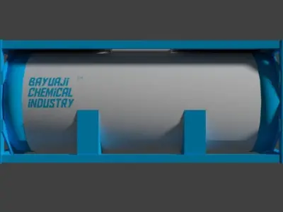 ISO Tank Container 20ft 3D model