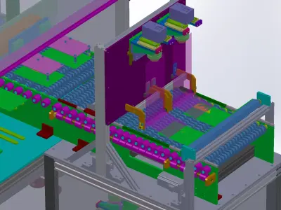 LCD panel AOI inspection machine 3D model