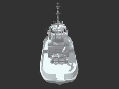Tug Boat - Harbour Boat RC Conversion Kit 3D print model