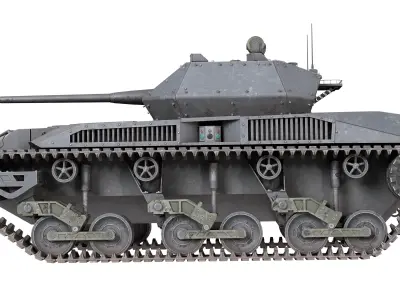 Ripsaw M5 Ground Vehicle Low-poly 3D model