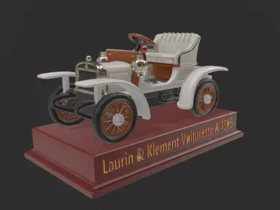 COCHE Laurin  Klement Voiturette A 1905 COLECCION VINTAGE 3D print model