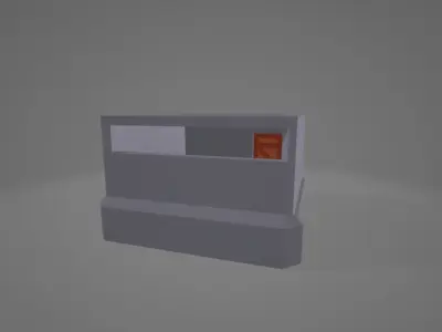 low poly bunker pack Low-poly 3D model