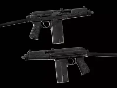 KBP 9A-91 Low-poly 3D model