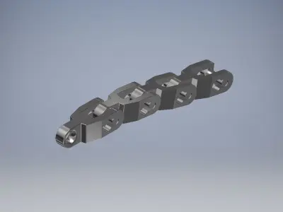 Industrial chain link 3D model