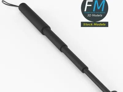 Expandable baton 3D model
