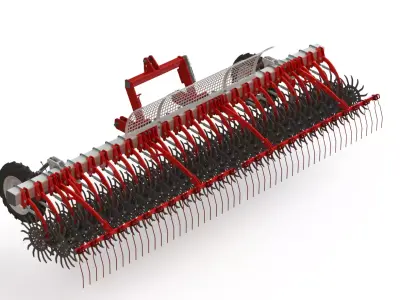 WG 0003 - Rotary harrow 450 3D model