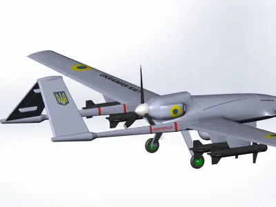 Bayraktar TB2 for 3d print 3D print model