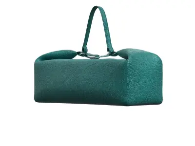 Blue green Leather Box Bag 3D model