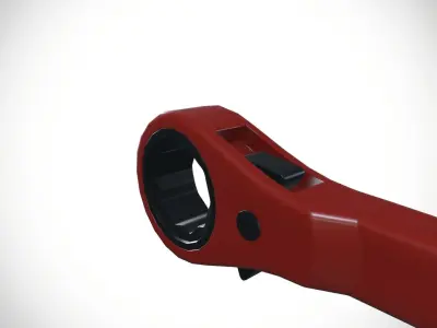 Slogging Spanner Low-poly 3D model