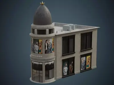 Building 24 Low-poly 3D model