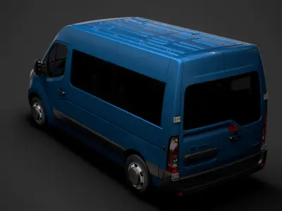 Opel Movano L2H2 WindowVan 2020 3D model