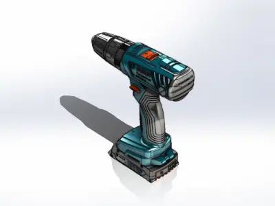 Apertadeira Bateria Bosch GSB 180 LI Screwdriver Battery 3D model