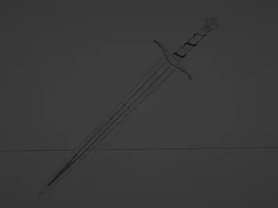 Lava Sword Free 3D model