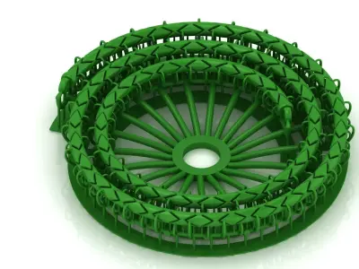 5mm Top Sold Fancy Italian Chain 3D Model  3D print model