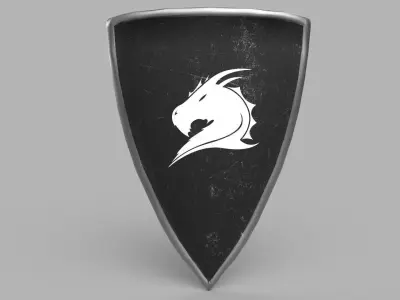 Shield Low-poly 3D model get