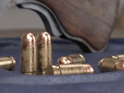 old pocket gun 3D model