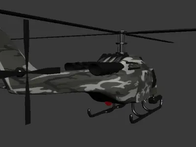 War Helicopter 3D print model