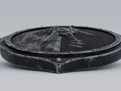 Medieval Shield - High Poly- Detailed 3D model