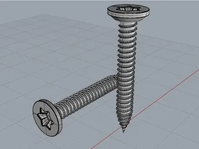 3D Screw Model  Buldeks Vida Clear Model 3D print model