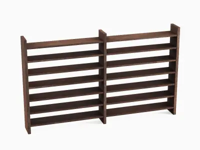 Double Sided Shelf 03 Low-poly 3D model