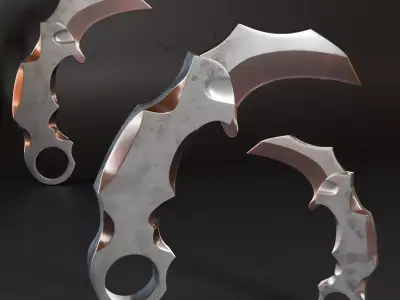 Mk Basemesh Dagger 025 Free 3D model