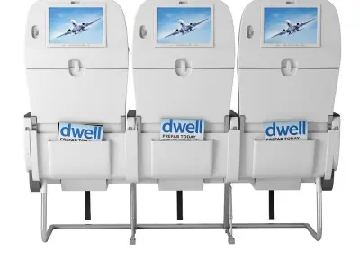 Air economy class seats  3D model