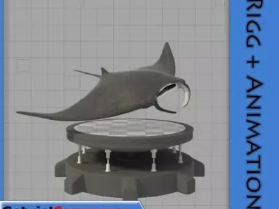 Manta Ray 3D model order