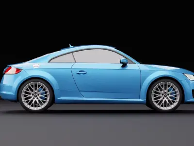 Audi TT Light Blue 3D model