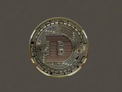 High Low Detail Dogecoin - Cryptocurrency 3D model