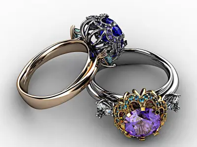 Blossom ring  3D model