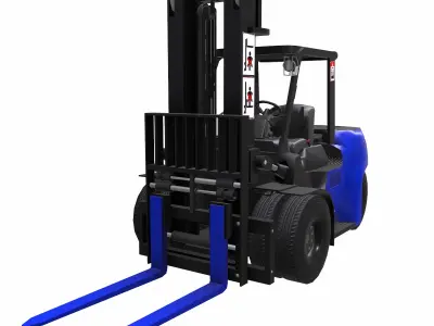 ForkLift - EV Low Poly  Low-poly 3D model