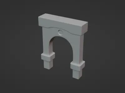Historic Arch Low-poly 3D model