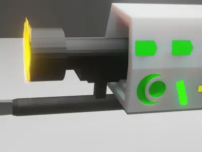 Cool sci-fi gun Free 3D model