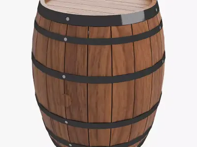 Wine Barrel 3D model purchase