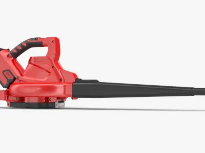 Leaf Blower Red Generic Low-poly 3D model