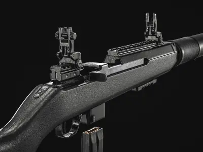 M1-9 MBR 9mm Luger 19 Low-poly 3D model