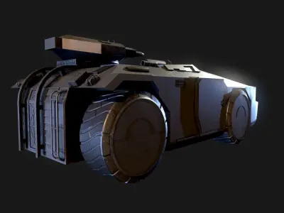 M 577 APC Aliens 3D model