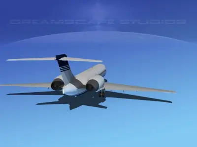 Boeing 717-200 Corporate 2 3D model