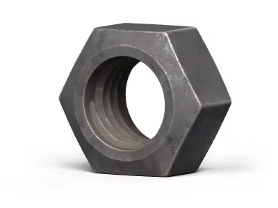 Old nut Low-poly 3D model