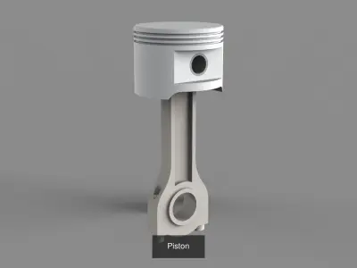 Engine assembly V8 3D Model Pack