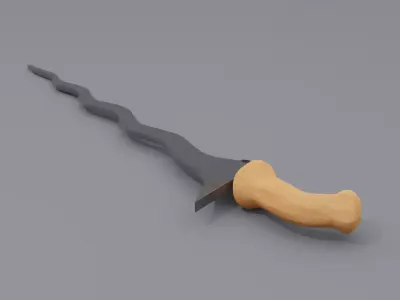 keris set 3D model