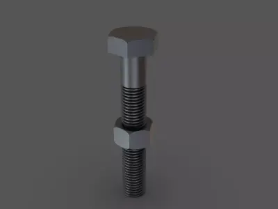 Nut Bolt 3D print model