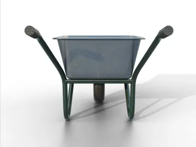 Wheelbarrow Free low-poly 3D model