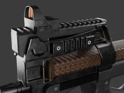 P90 Firegun 3D model