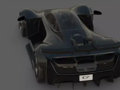 2021 Czinger 21C 3D Model Hypercar Revolution 3D model