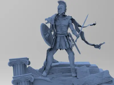 Greek Warrior hoplite 3D model