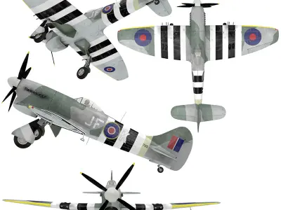 Hawker Tempest 3D model
