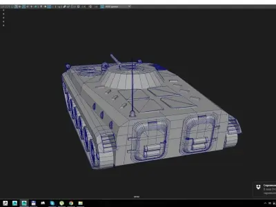 BMP - Armored Infantry Combat Vehicle Low-poly 3D model
