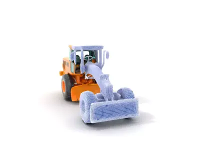 Vibrant Bulldozer model pack Low-poly 3D model